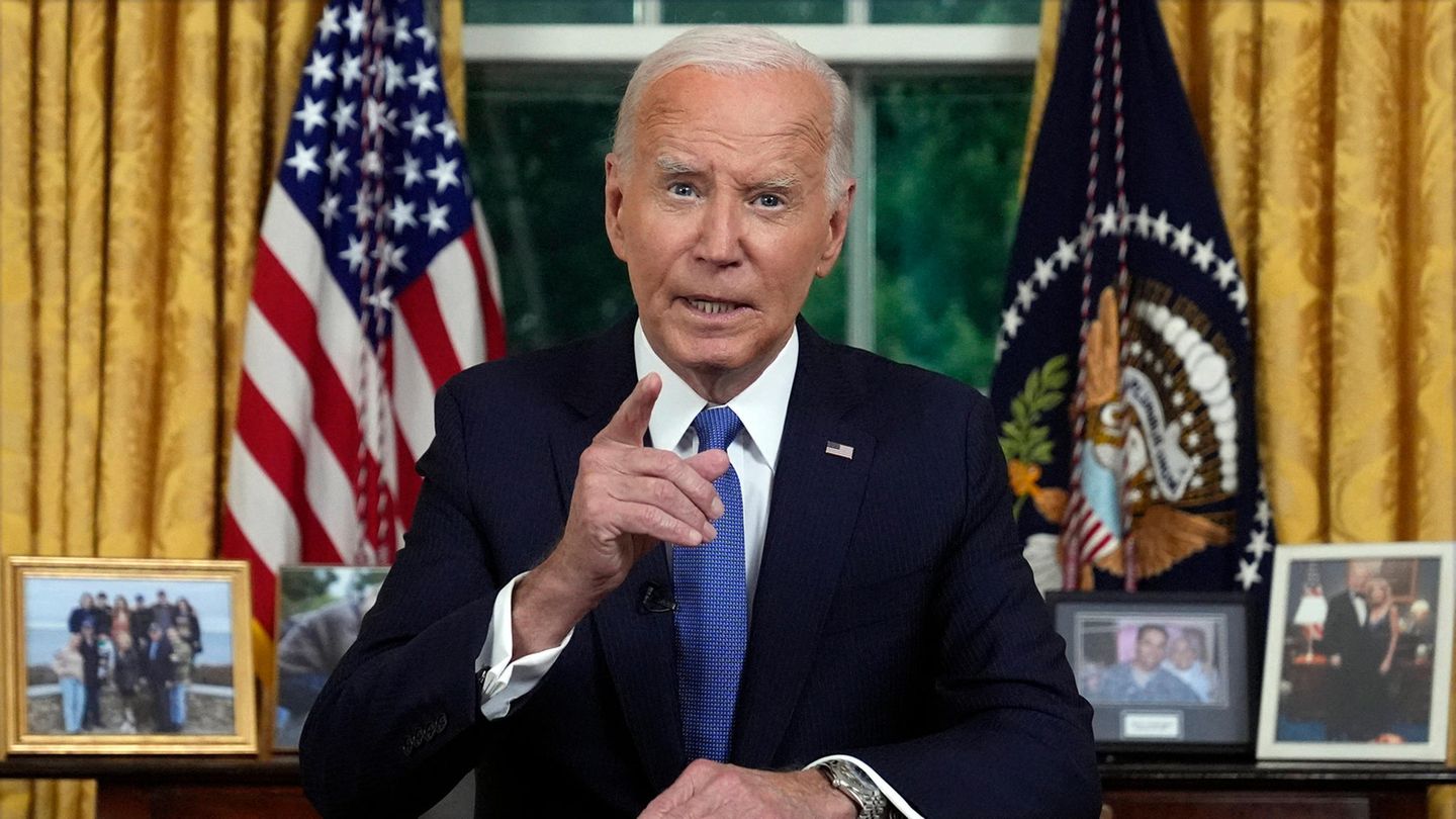Joe Biden gives first speech after withdrawing from US election