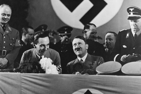 Goebbels und Hitler im Sportpalast Berlin