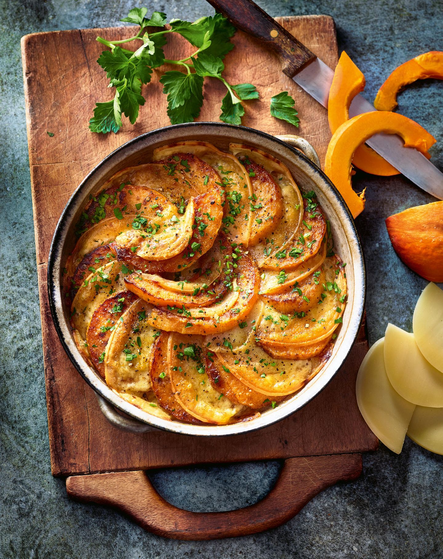 Wohlfühlküche: Kürbis-Parmigiana
