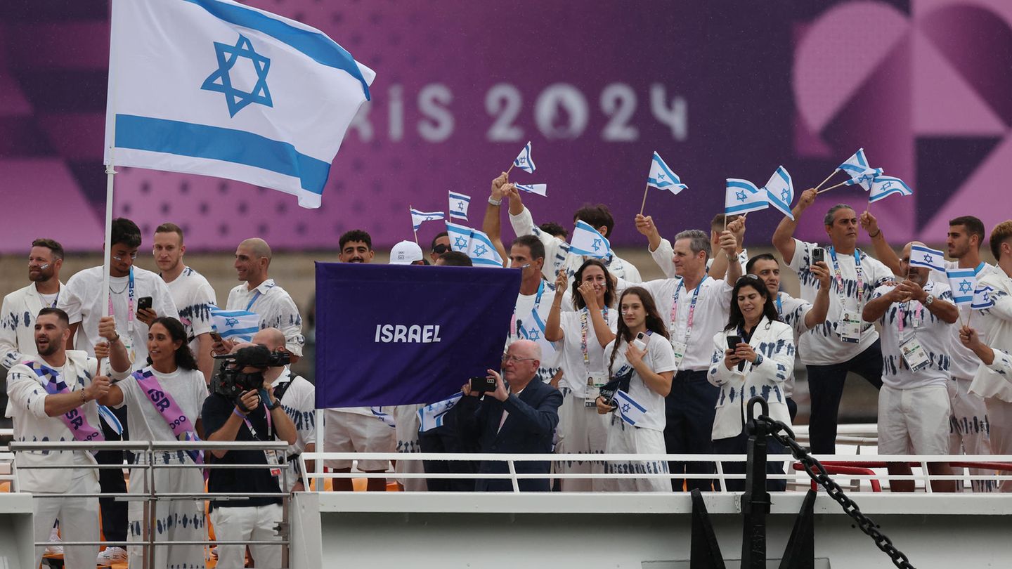 Die israelische Mannschaft, für die verschärfte Sicherheitsmaßnahmen gelten