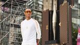 Rapper Pharrell Williams trägt Sonnenbrille