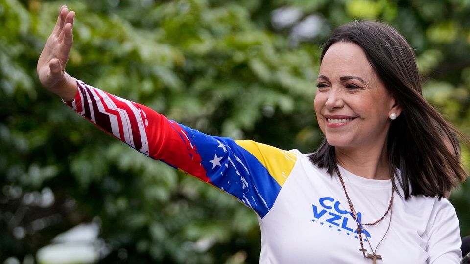 Venezuelas Oppositionsführerin Maria Corina Machado