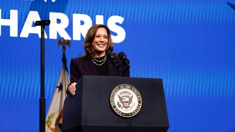 US-Vizepräsidentin Kamala Harris wirbt bei Reden im ganzen Land um Unterstützung für ihre Kandidatur fürs Weiße Haus