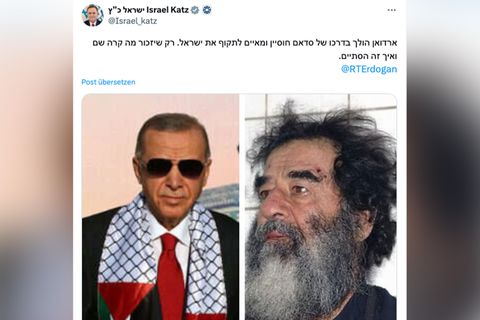 Israels reagiert scharf auf Erdoğan-Drohung – "Fußstapfen von Saddam Hussein"