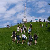 Schon am Morgen sicherten sich Swifties mit Schirmen, Decken und Proviant einen Platz an der Spitze – ein Swiftnick mit Live-Musik.