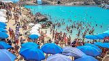 Strand an der Blauen Lagune in Griechenland