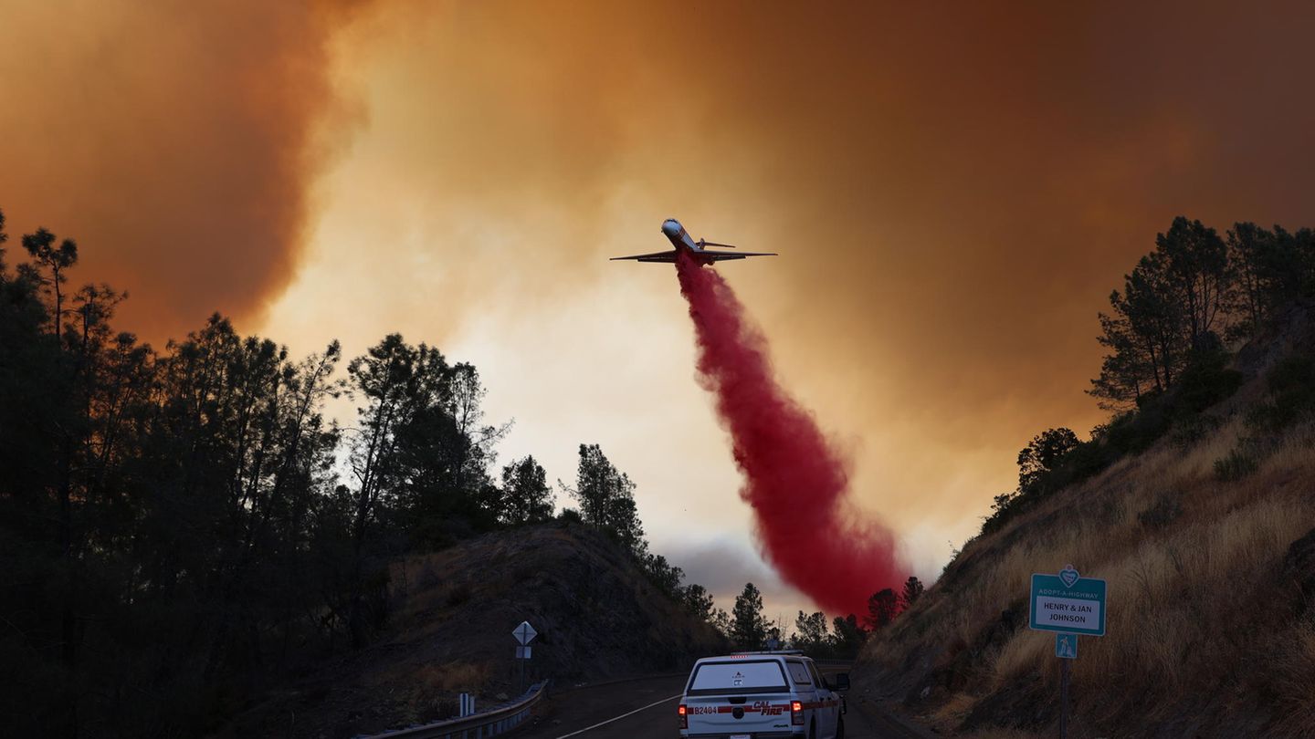 Auch Löschflugzeuge und Helikopter sind im Einsatz. Nach Angaben der kalifornischen Brandschutzbehörde Cal Fire wurden bislang mehr als 149.700 Hektar Land zerstört – eine Fläche größer als die Stadt Los Angeles
