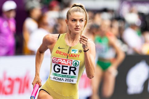 Alica Schmidt sprintet bei der Leichtathletik-EM in Rom