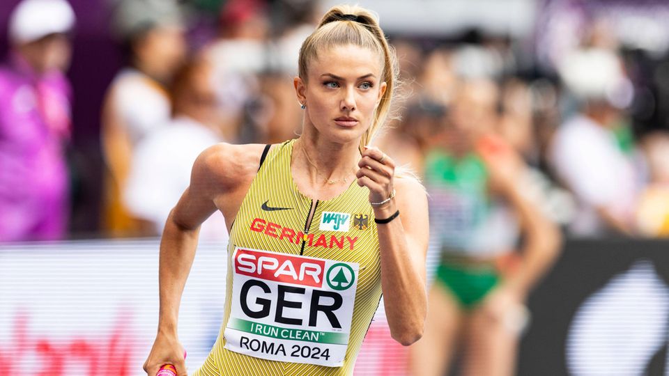 Alica Schmidt sprintet bei der Leichtathletik-EM in Rom