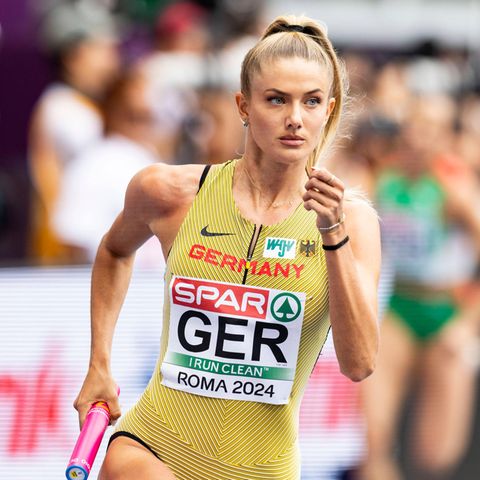 Alica Schmidt sprintet bei der Leichtathletik-EM in Rom