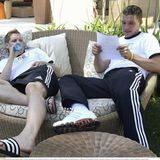 Bastian Schweinsteiger und Lukas Podolski