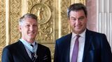 Schweinsteiger mit Markus Söder