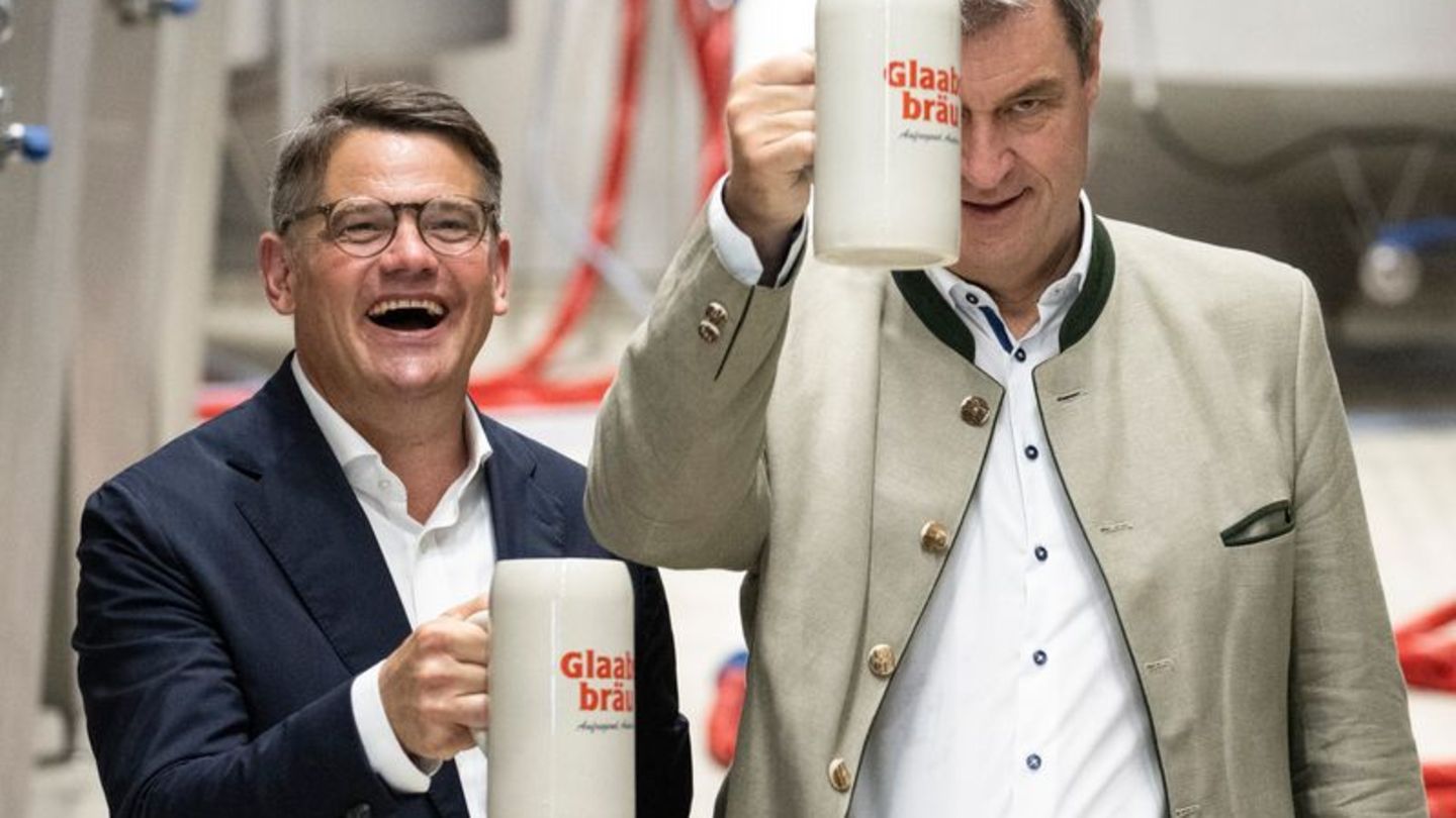 Volksfest: Söder und Rhein reden im CSU-Festzelt am Gillamoos