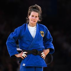 Anna-Maria Wagner nach dem verlorenen Kampf um Platz drei bei Olympia in Paris