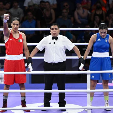 Imane Khelif  Boxerin nach Sieg