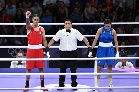 Imane Khelif  Boxerin nach Sieg