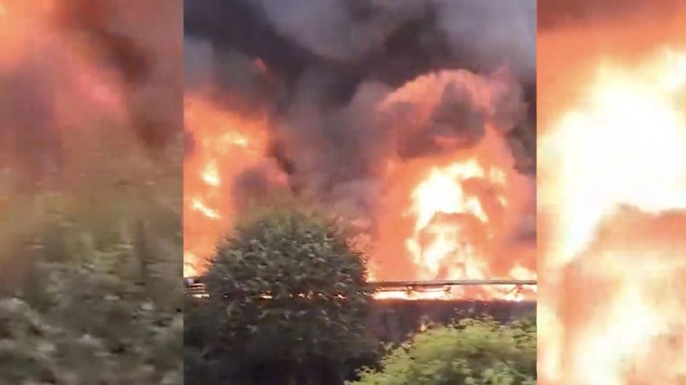 Bayern: Flammen-Inferno zerstört teure Luxusautos
