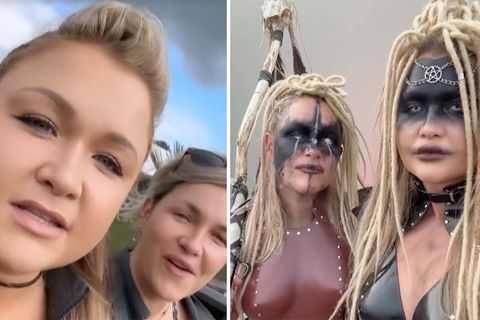 Fitness-Influencerin Sophia Thiel verwandelt sich in Wacken-Hexe