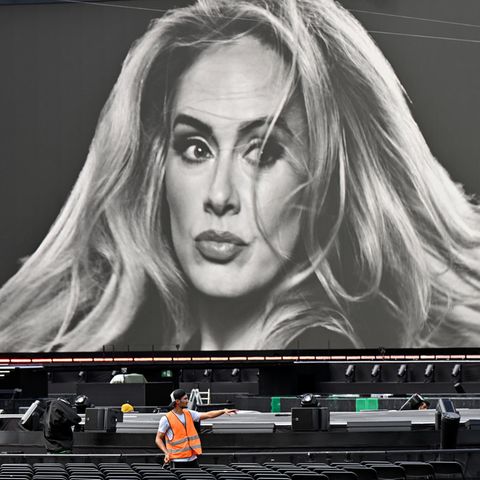 Das Bild entstand beim Presserundgang auf dem Veranstaltungsgelände. Beim Konzert von Adele waren keine Pressefotografen zugelassen.