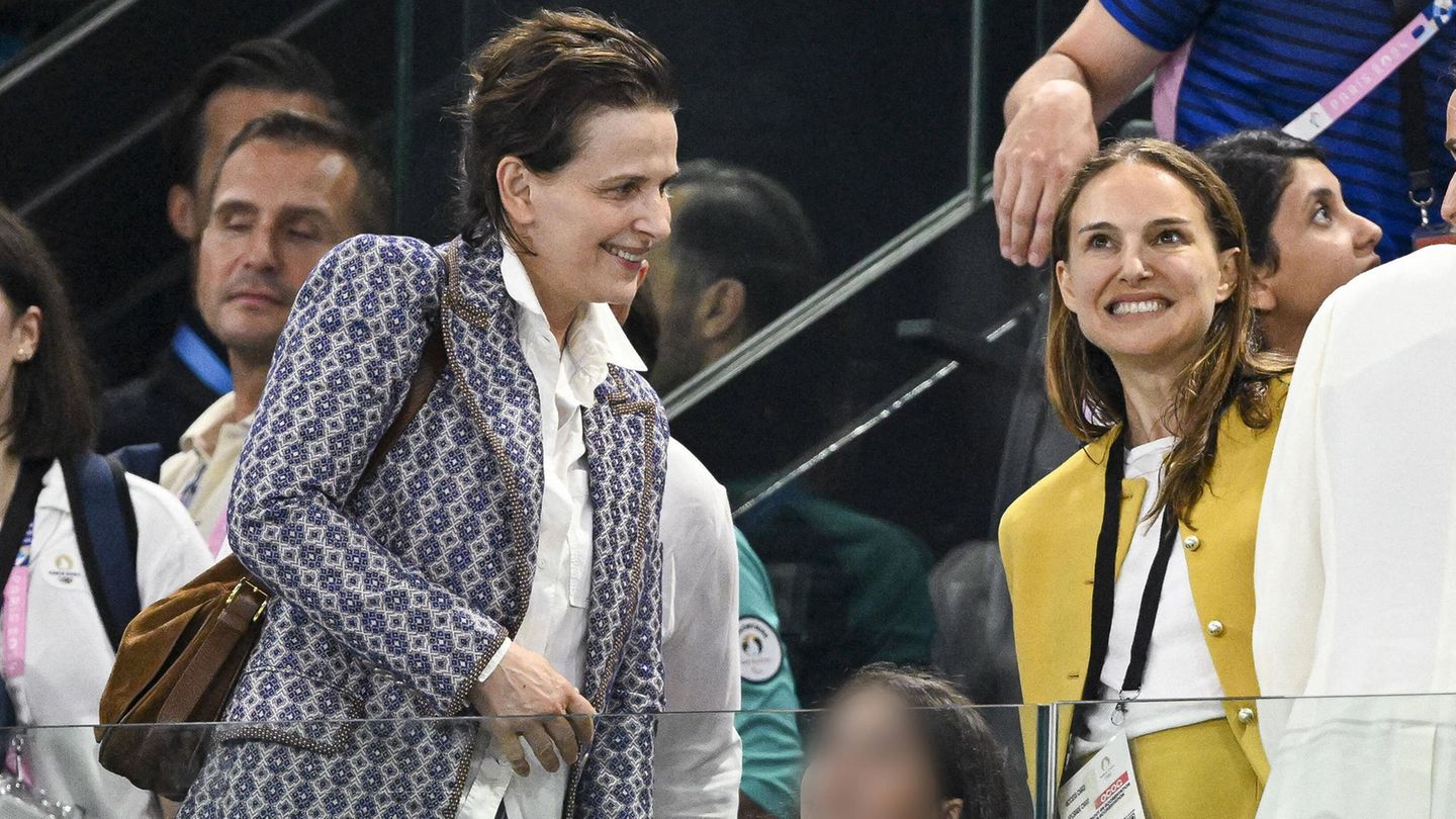 Juliette Binoche und Natalie Portman bei Olympia 2024