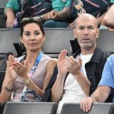 Zinedine Zidane und Véronique Zidane bei Olympia 2024