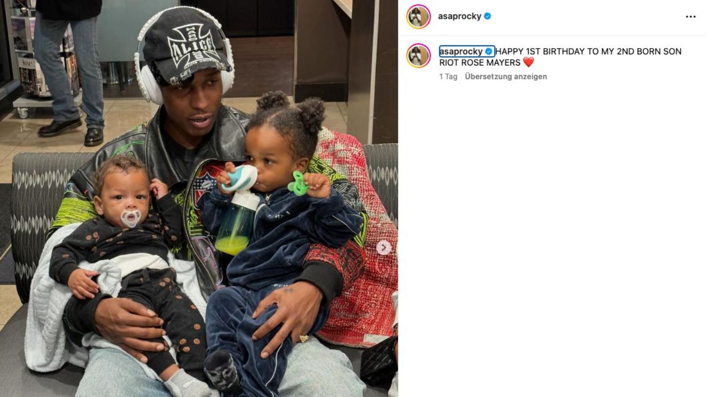Leute von heute: Sind die groß geworden! A$AP Rocky zeigt seine und Rihannas Kinder