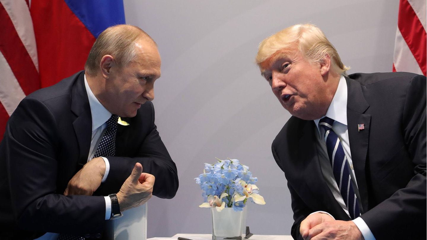 Wladimir Putin und Donald Trump beim G20-Gipfel in Hamburg