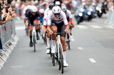 Nils Politt beim Straßenrennen in Paris am Samstag