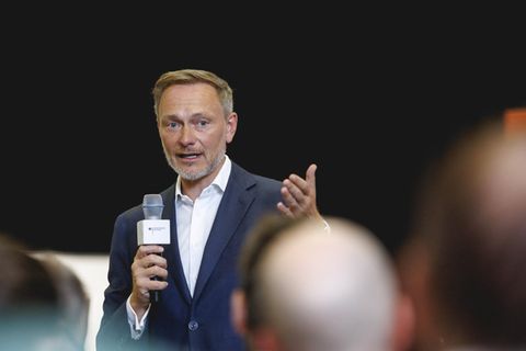 Christian Lindner beim Bürgerdialog in Potsdam