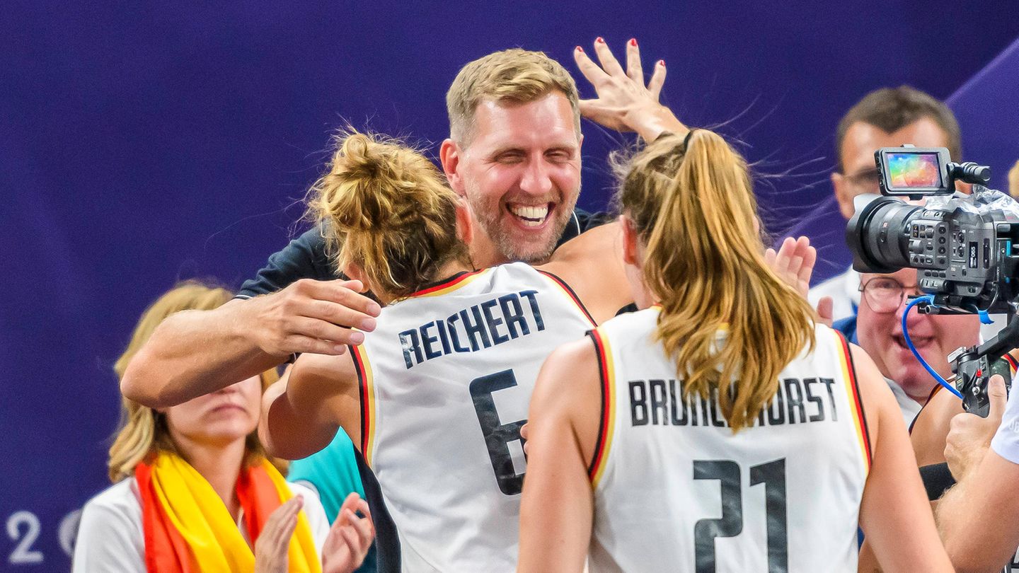 Die Highlights aus Paris: Deutsche 3x3-Basketballerinnen gewinnen sensationell Gold – und Dirk Nowitzki freut sich mit