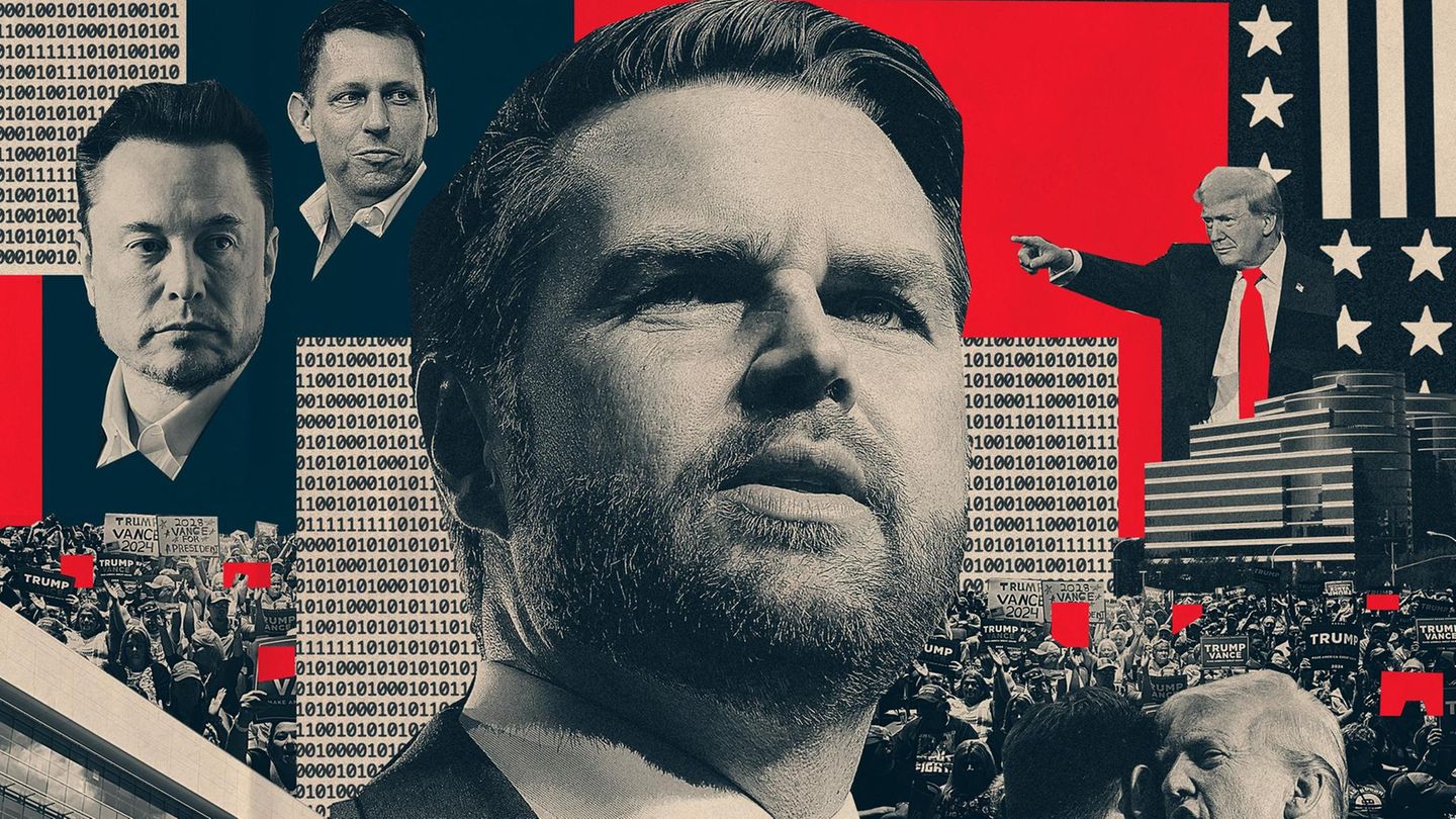 Collage mit J.D. Vance
