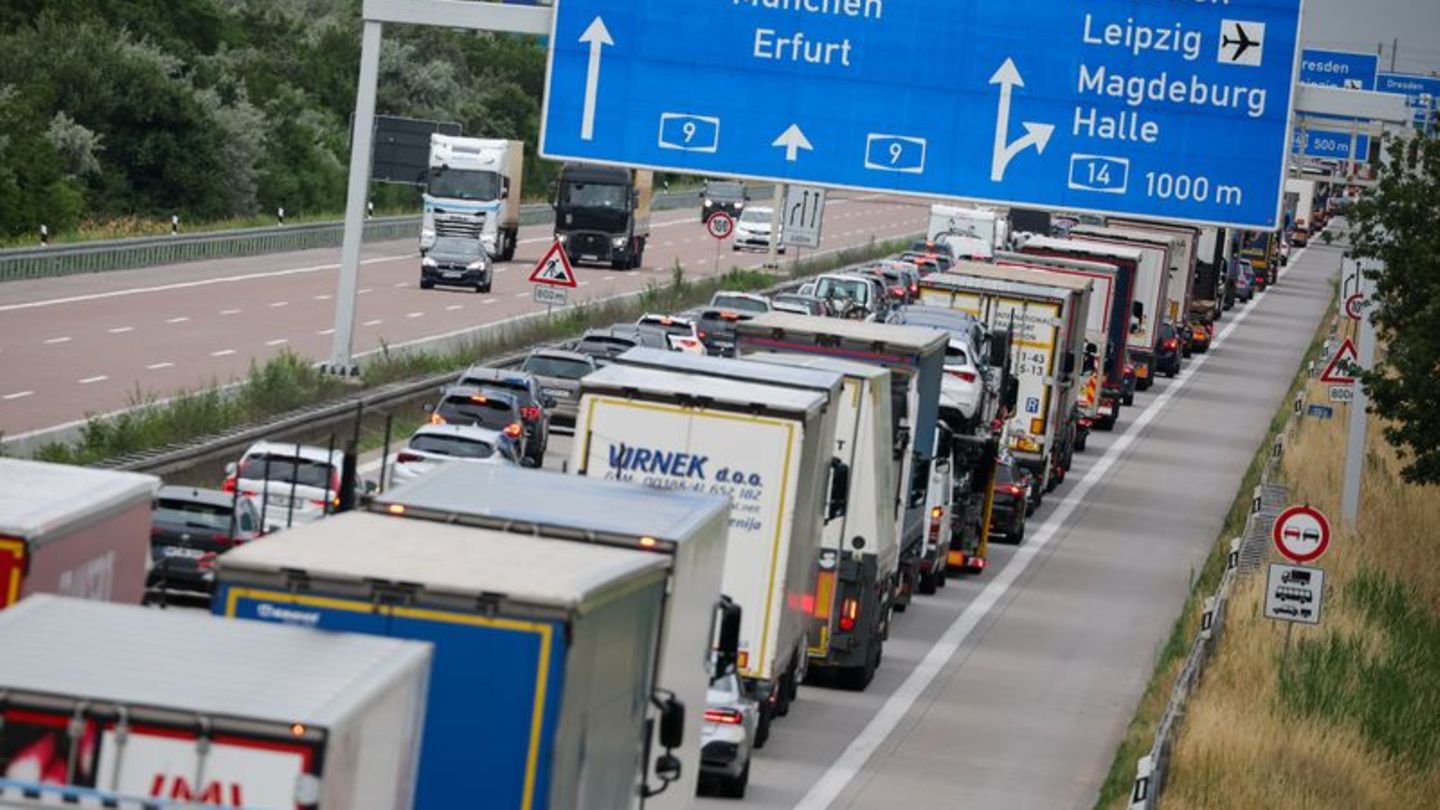 Staubilanz: Sachsens Autobahnen in den Ferien: Staudauer gesunken