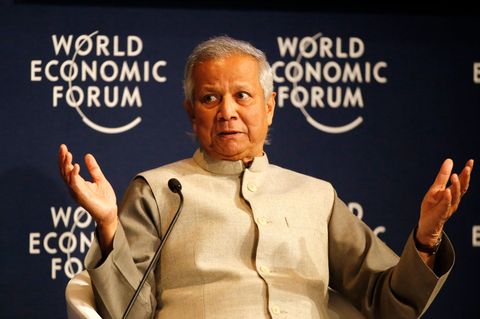 Friedensnobelpreisträger Muhammad Yunus soll bis zu bis einer Neuwahl in Bangladesch an der Macht bleiben