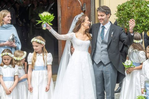 Die Hochzeit im Hause Wittelsbach: Prinz Ludwig und Sophie-Alexandra von Bayern nach der Trauung