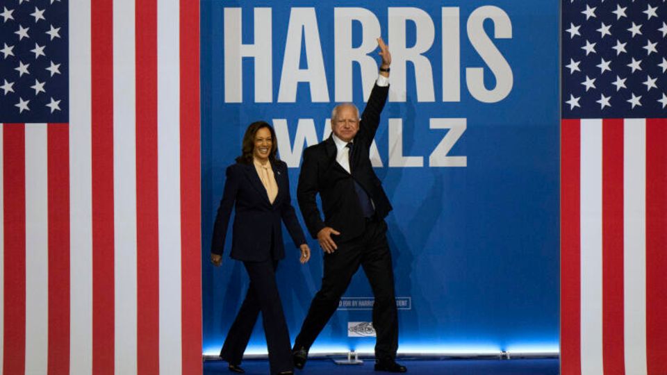 Das neue Traum-Duo der Demokraten: Kamala Harris und ihr Vize Tim Walz