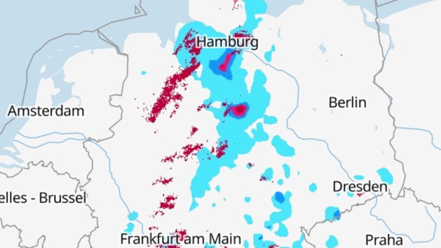 Wetter: Warnung vor Unwetter: Karten zeigen, wo Gewitter aufziehen