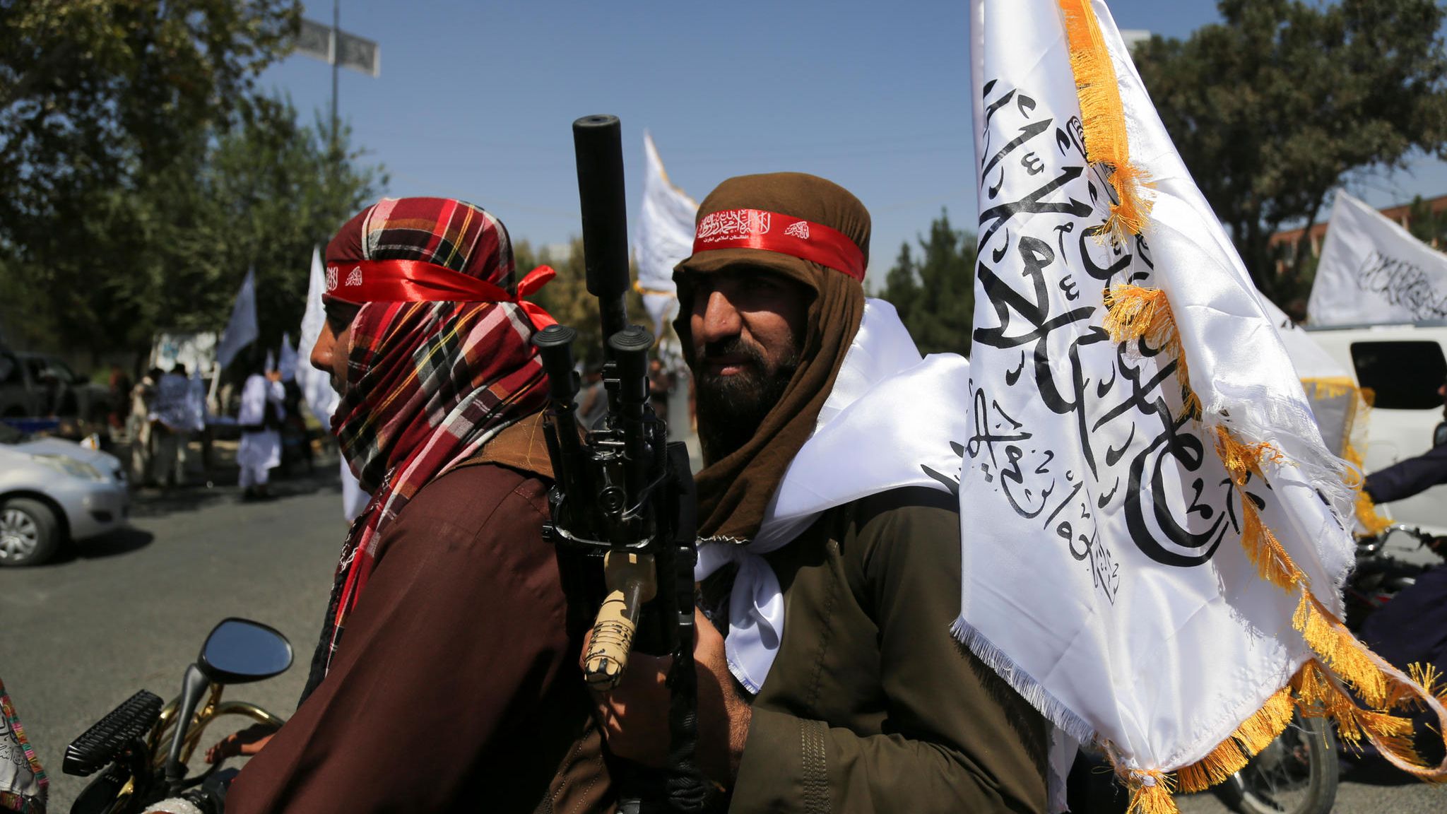 Zwei Taliban-Kämpfer in Afghanistans Hauptstadt Kabul