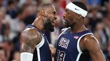 So sieht Freude aus, oder? Basketball-Superstar Lebron James ließ seinen Emotionen nach dem Sieg gegen Frankreich freien Lauf