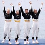 Maren Voelz, Tabea Schendekehl, Leonie Menzel und Pia Greiten legten einen imposanten Schlussspurt hin und schafften es noch auf das Siegertreppchen. Aus Pars bringen sie Bronze mit