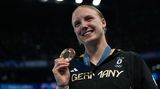 Die Schwimmerin erreichte zum ersten Mal einen Olympia-Podstplatz und sicherte sich die Bronzemedaille