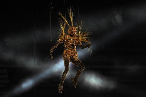 Figur in Gold bei Olympia