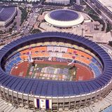 24. Olympische Sommerspiele 1988: Die Eröffnungsfeier im Olympiastadion aus der Vogelperspektive. Es wird die erste und einzige bleiben, wenn man nach den Klimadaten von Carbon Plan geht