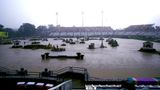 26. Olympische Sommerspiele 1996: Land unter hieß es auf dem Parcours der Springreiter nach starken Regenfällen. Doch während damals nur das Wetter nicht mitspielte, würde einer erneuten Bewerbung der Klimawandel einen Strich durch die Rechnung machen   