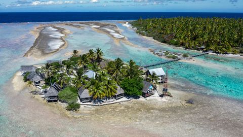 Paradies in der Südsee: Fakarava ist ein Atoll im Tuamotu-Archipel im Pazifischen Ozean