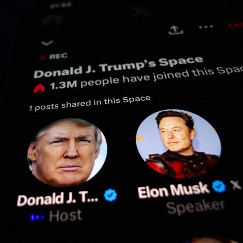 Elon Musk und Donald Trump auf X