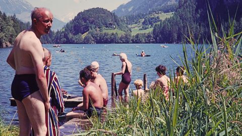 Nostalgie: Ein Bild eines Badesees in der DDR