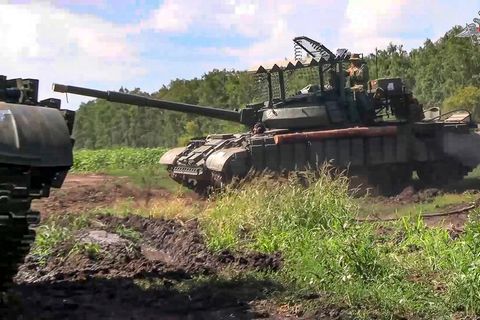 Russische Panzer im Raum Kursk