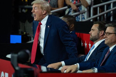 Donald Trump schimpfend