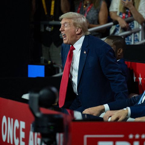 Donald Trump schimpfend
