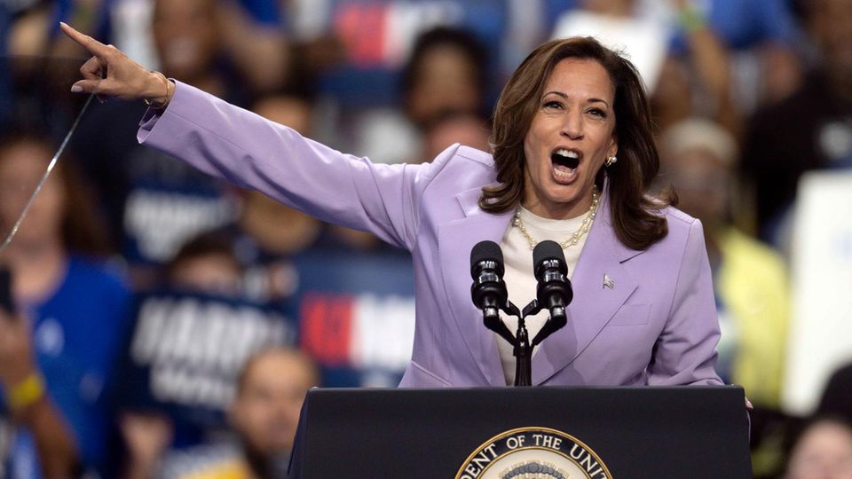 Kamala Harris spricht in Las Vegas auf einer Wahlkampfveranstaltung